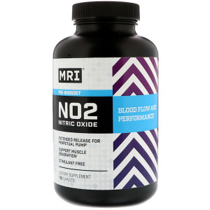MRI, NO2 Nitric Oxide Pre-Workout, 180 Caplets