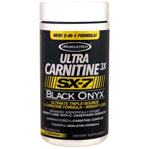 Muscletech, Ultra Carnitine 3X, SX-7, Black Onyx , 120 Caplets