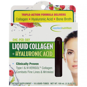 <img alt="appliednutrition, Liquid Collagen +  Hyaluronic Acid, 10 Liquid-Tubes, 10 ml Each" title="appliednutrition, Liquid Collagen +  Hyaluronic Acid, 10 Liquid-Tubes, 10 ml Each,710363592608"