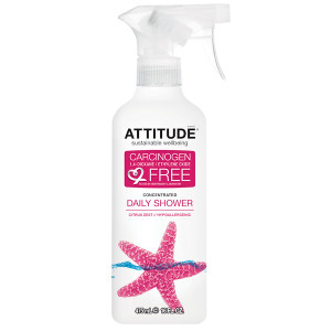 ATTITUDE, Daily Shower Concentrated Cleaner, Citrus Zest, 16 fl oz (475 ml)