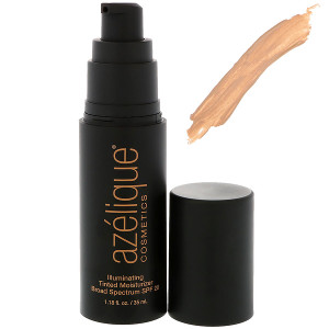 Azelique, Illuminating Tinted Moisturizer Broad Spectrum SPF 20, Tan-Deep, Cruelty-Free, Certified Vegan, 1.18 fl oz (35 ml)
