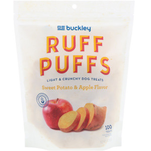 Buckley Ruff Puffs Dog Treats Sweet Potato & Apple -- 4 oz