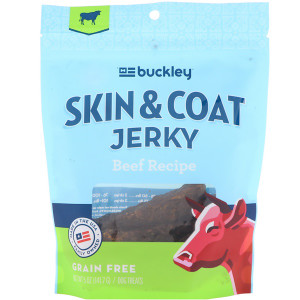 3 PACK OF Buckley Skin & Joint Grain Free Jerky for Dogs Beef Recipe -- 5 oz