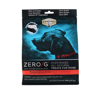 Darford, Zero/G, Oven Baked, All Natural, Treats For Dogs, Roasted Salmon Recipe, 12 oz (340 g)