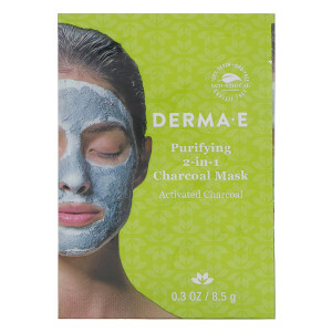 3 PACK of Derma E, Purifying 2-in-1 Charcoal Mask, 0.3 oz (8.5 g)