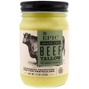 Epic Bar, Time Honored Cooking Oil, Grass Fed Beef Tallow, 11 oz (312 g)