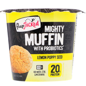 FlapJacked, Mighty Muffin with Probiotics, Lemon Poppy Seed, 1.9 oz (55 g)