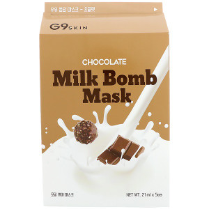 3 PACK OF G9skin, Milk Bomb Mask, Chocolate, 5 Sheets, 25 ml Each