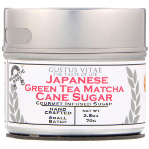 Gustus Vitae Gourmet Cane Sugar Japanese Green Tea Matcha -- 2.5 oz