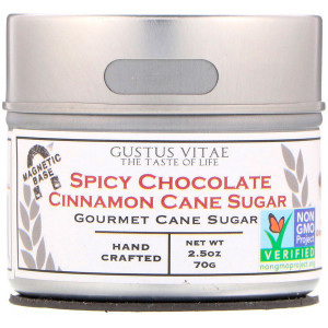 Gustus Vitae Gourmet Cane Sugar Spicy Chocolate Cinnamon -- 2.5 oz