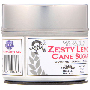 Gustus Vitae Gourmet Cane Sugar Zesty Lemon -- 2 oz