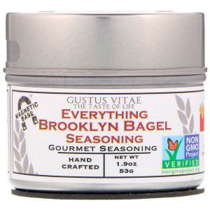 Gustus Vitae Gourmet Seasoning In Magnetic Tin Everything Brooklyn Bagel -- 1.9 oz