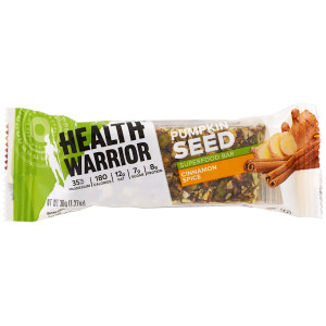 Health Warrior, Pumpkin Seed Superfood Bar, Cinnamon Spice, Trial Size, 1.27 oz (36 g)