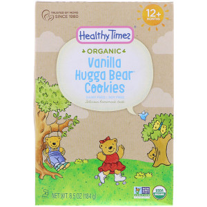 Healthy Times, Organic, Hugga Bear Cookies, Vanilla, 12+ Months, 6.5 oz (184 g)