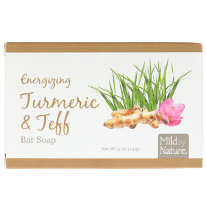Mild By Nature, Energizing Bar Soap, Turmeric & Teff, 5 oz (141 g)