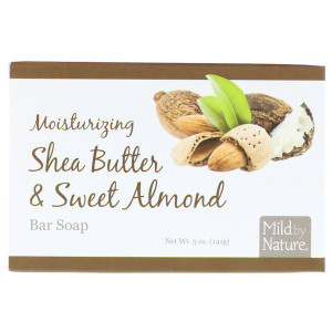 Mild By Nature, Moisturizing Bar Soap, Shea Butter & Sweet Almond, 5 oz (141 g)