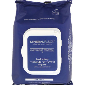 Mineral Fusion, Overnight Renewal, Hydrating Makeup Removing Wipes, 30 Towelettes