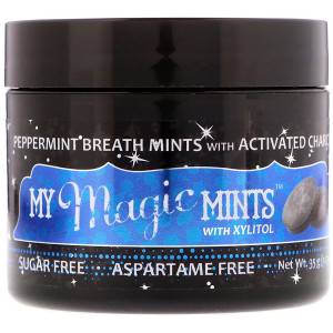 My Magic Mud, My Magic Mints with Xylitol and Activated Charcoal, Peppermint, 1.23 oz (35 g)