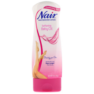 3 PACK of Nair Lotion Hair Remover With Baby Oil -- 9 fl oz