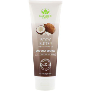 Natures Gate, Body Butter, Coconut Scented, 8 fl oz (237 ml)