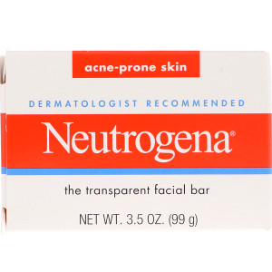 3 PACK of Neutrogena, The Transparent Facial Bar, Acne Prone Skin, 3.5 oz (99 g)
