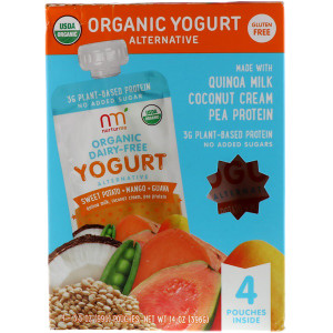 NurturMe, Organic Yogurt Alternative, Sweet Potato, Mango, Guava, 4 Pouches, 3.5 oz (99 g) Each