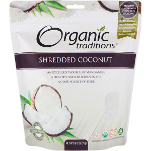 Organic Traditions, Shredded Coconut, 8 oz (227 g)