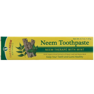 3 PACK OF Organix South, TheraNeem Naturals, Neem Therap? with Mint, Neem Toothpaste, 0.7 oz (20 g)