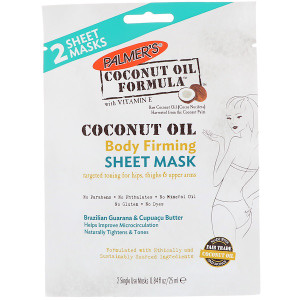 Palmers, Coconut Oil, Body Firming Sheet Mask, 2 Sheet Masks, 0.84 fl oz (25 ml)