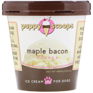 3 PACK of Puppy Cake, Ice Cream Mix For Dogs, Maple Bacon Flavor, 5.25 oz (148.8 g)