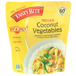 Tasty Bite, Indian, Coconut Vegetables, Hot and Spicy, 10 oz (285 g)