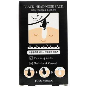 Tosowoong, Black-Head Nose Pack, 8 Sheets