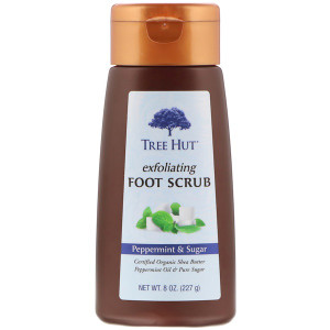 Tree Hut, Exfoliating Foot Scrub, Peppermint & Sugar, 8 oz (227 g)
