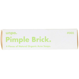 Unpa., Pimple Brick, Natural Organic Acne Soaps, 4 Pieces