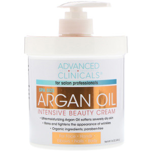 Advanced Clinicals, Argan Oil, Intensive Beauty Cream, 16 oz (454 g)