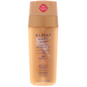 Almay, Healthy Glow Makeup + Gradual Self Tan, 300, Medium, SPF 20, 1 fl oz (30 ml)
