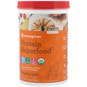 Amazing Grass, Protein Superfood, Holiday Pumpkin Spice, 11.3 oz (320 g)