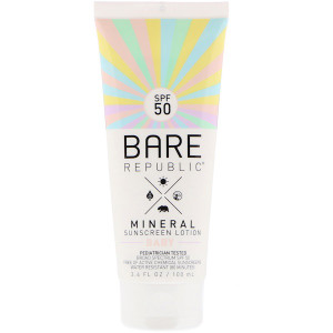 Bare Republic, Mineral Sunscreen Lotion, Baby, SPF 50, 3.4 fl oz (100 ml)