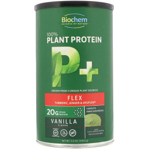 Biochem, 100% Plant Protein, P+ Flex, Vanilla Flavor, 11.6 oz (328.6 g)