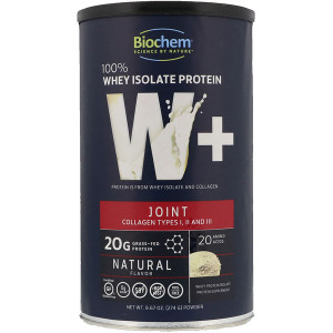 Biochem Sports W plus Joint Whey Isolate Protein Natural -- 9.67 oz
