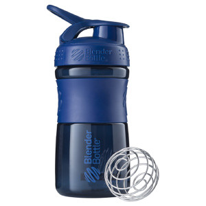 Blender Bottle, BlenderBottle, SportMixer Tritan Grip, Navy, 20 oz