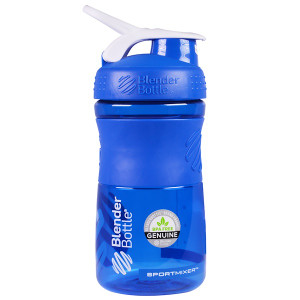 Blender Bottle, Sport Mixer Blender Bottle, Grip Tritan, Blue/White, 20 oz