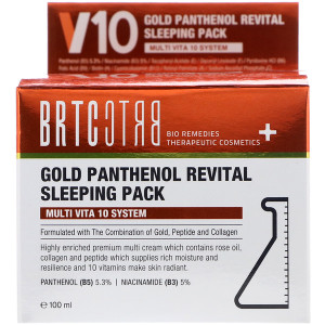 BRTC, Gold Panthenol Revital Sleeping Mask, 100 ml