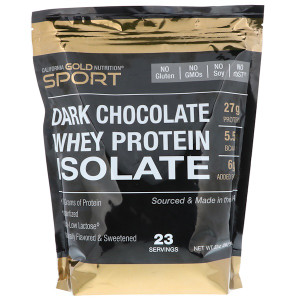 California Gold Nutrition, Dark Chocolate Whey Protein Isolate, 2 lbs (908 g)
