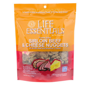 Cat-Man-Doo, Life Essentials, Freeze Dried Sirloin Beef & Cheese Nuggets, For Cats & Dogs, 6 oz (170 g)
