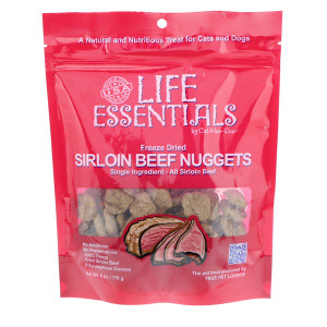 Cat-Man-Doo, Life Essentials, Freeze Dried Sirloin Beef Nuggets, For Cats & Dogs, 6 oz (170 g)