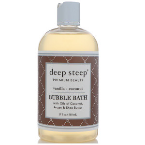 Deep Steep Coconut Oil Bubble Bath Vanilla Coconut -- 17 fl oz