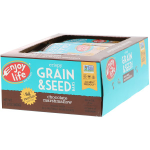 Enjoy Life Foods, Crispy Grain & Seed Bars, Chocolate Marshmallow, 12 Bars, 1.76 oz (50 g) Each