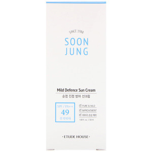 Etude House, Soon Jung, Mild Defense Sun Cream, 1.69 fl oz (50 ml)