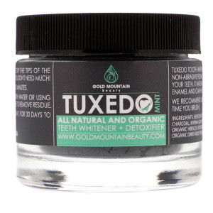 Gold Mountain Beauty, Tuxedo, All Natural and Organic Teeth Whitener + Detoxifier, Mint, 32 g